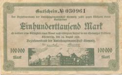 Chemnitz - Amtshauptmannschaft - 24.8.1923 - 100000 Mark