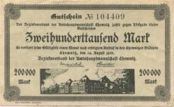 Chemnitz - Amtshauptmannschaft - 24.8.1923 - 200000 Mark