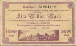 Chemnitz - Amtshauptmannschaft - 24.8.1923 - 1 Million Mark