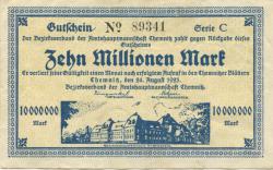 Chemnitz - Amtshauptmannschaft - 24.8.1923 - 10 Millionen Mark