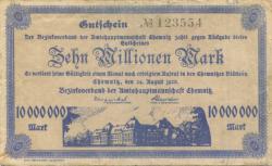 Chemnitz - Amtshauptmannschaft - 24.8.1923 - 10 Millionen Mark 