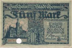 Chemnitz - Stadt - 28.10.1918 - 5 Mark
