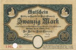 Chemnitz - Stadt - 28.10.1918 - 20 Mark