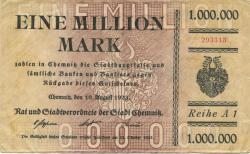 Chemnitz - Stadt - 10.8.1923 - 1 Million Mark