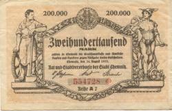 Chemnitz - Stadt - 24.8.1923 - 200000 Mark