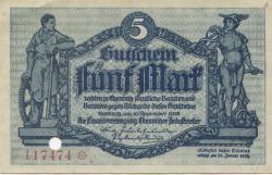 Chemnitz - Finanzvereinigung Chemnitzer Industrieller - 16.11.1918 - 31.1.1919 - 5 Mark
