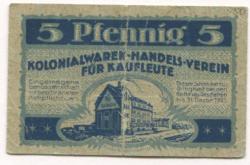 Chemnitz - Kolonialwaren-Handels-Verein für Kaufleute eGmbH - - 31.12.1921 - 5 Pfennig