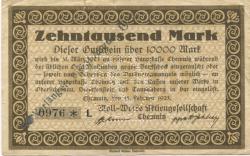 Chemnitz - Moll-Werke AG - 15.2.1923 - 31.8.1923 - 10000 Mark