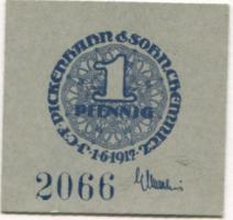 Chemnitz - Pickenhahn, J. C. F., & Sohn, (AG) - 1.6.1917 - 1 Pfennig