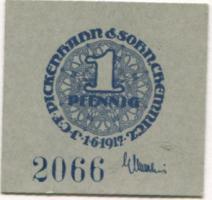 Chemnitz - Pickenhahn, J. C. F., & Sohn, (AG) - 1.6.1917 - 1 Pfennig 