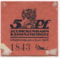 Chemnitz - Pickenhahn, J. C. F., & Sohn, (AG) - 1.6.1917 - 5 Pfennig