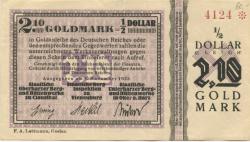 Clausthal - Staatliche Oberharzer Berg- und Hüttenwerke zu Clausthal; Staatliche Berginspektion zu Vienenburg; Staatliche Unterharzer Berg- und Hüttenwerke in Oker - 1.11.1923 - 2.10 Goldmark