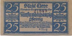 Cleve (heute: Kleve) - Stadt - 25.12.1920 - 25 Pfennig