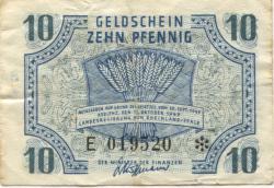 Koblenz (ehedem: Coblenz) - Landesregierung Rheinland-Pfalz - 15.10.1947 - 10 Pfennig