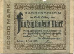 Coblenz (heute: Koblenz) - Stadt - 1.7.1923 - 50000 Mark