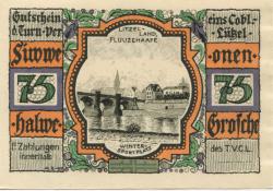 Coblenz-Lützel (heute: Koblenz) - Turnverein - -- - 75 Pfennig 