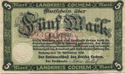 Cochem - Kreis - 19.11.1918 - 5 Mark