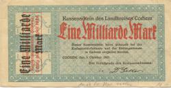 Cochem - Kreis - 1.10.1923 - 1.4.1924 - 1 Milliarde Mark