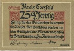 Coesfeld - Kreis - -- 25 Pfennig