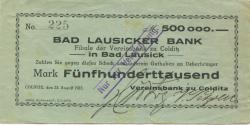 Colditz - Vereinsbank - 23.8.1923 - 500000 Mark