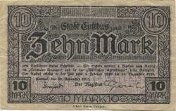 Cottbus - Stadt - 20.11.1918 - 31.12.1919 - 10 Mark