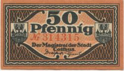 Cottbus - Stadt - 31.12.1920 - 50 Pfennig