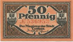 Cottbus - Stadt - 31.12.1921 - 50 Pfennig