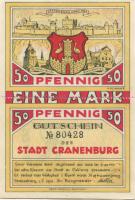 Cranenburg (heute: Kranenburg) - Stadt - 1.7.1921 - 1 Mark