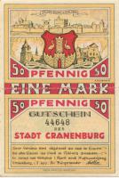 Cranenburg (heute: Kranenburg) - Stadt - 1.7.1921 - 1 Mark