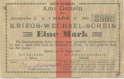 Datteln - Amt - 13.8.1914 - 1.4.1915 - 1 Mark 