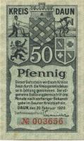 Daun - Kreis - 20.2.1920 - 50 Pfennig 