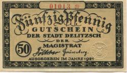 Delitzsch - Stadt - 1921 - 50 Pfennig 