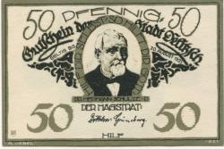 Delitzsch - Stadt - - 20.8.1921 - 50 Pfennig