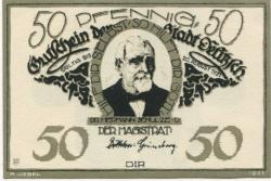 Delitzsch - Stadt - - 20.8.1921 - 50 Pfennig