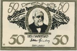 Delitzsch - Stadt - - 20.8.1921 - 50 Pfennig