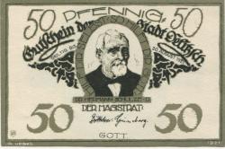 Delitzsch - Stadt - - 20.8.1921 - 50 Pfennig