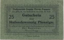Demmin - Stadt - -- 25 Pfennig