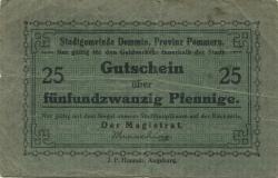 Demmin - Stadt - -- 25 Pfennig