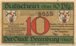 Derenburg - Stadt - 20.12.1920 - 10 Pfennig