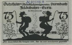 Dermbach - Rhönklubzweigverein - -- 75 Pfennig