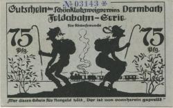 Dermbach - Rhönklubzweigverein - -- 75 Pfennig