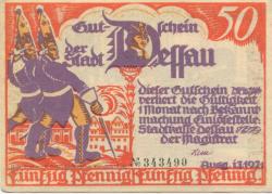 Dessau - Stadt - 1921 - 50 Pfennig