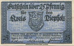 Diepholz - Kreis - 1.9.1920 - 25 Pfennig