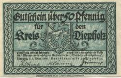 Diepholz - Kreis - 1.9.1920 - 50 Pfennig