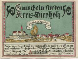 Diepholz - Kreis - 15.8.1921 - 50 Pfennig