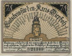 Diepholz - Kreis - 15.9.1921 - 75 Pfennig