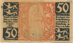 Diez - Stadt - November 1919 - 50 Pfennig