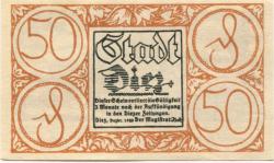 Diez - Stadt - Dezember 1920 - 50 Pfennig
