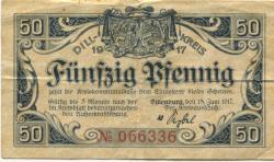 Dillenburg - Dillkreis - 15.6.1917 - 50 Pfennig