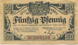 Dillenburg - Dillkreis - 15.6.1917 - 50 Pfennig